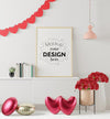 Poster Frame In Living Room Mockup Psd