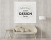 Poster Frame In Living Room Mockup Psd