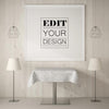 Poster Frame In Living Room Mockup Psd