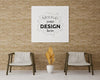 Poster Frame In Living Room Mockup Psd