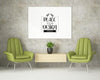 Poster Frame In Living Room Mockup Psd