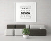 Poster Frame In Living Room Mockup Psd