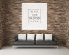 Poster Frame In Living Room Mockup Psd