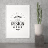 Poster Frame In Living Room Mockup Psd