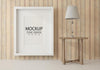 Poster Frame In Living Room Mockup Psd