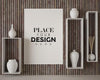 Poster Frame In Living Room Mockup Psd