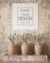 Poster Frame In Living Room Mockup Psd