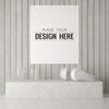 Poster Frame In Living Room Mockup Psd