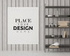 Poster Frame In Living Room Mockup Psd