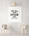 Poster Frame In Living Room Mockup Psd