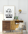 Poster Frame In Living Room Mockup Psd