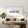 Poster Frame In Living Room Mockup Psd