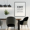 Poster Frame In Living Room Mockup Psd