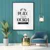 Poster Frame In Living Room Mockup Psd