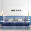 Poster Frame In Living Room Mockup Psd