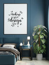 Poster Frame In Living Room Mockup Psd