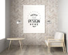 Poster Frame In Living Room Mockup Psd