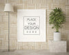 Poster Frame In Living Room Mockup Psd