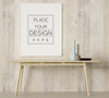 Poster Frame In Living Room Mockup Psd