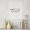 Poster Frame In Living Room Mockup Psd