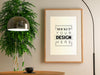 Poster Frame In Living Room Mockup Psd