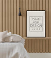 Poster Frame In Living Room Mockup Psd