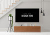 Poster Frame In Living Room Mockup Psd