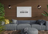 Poster Frame In Living Room Mockup Psd