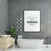 Poster Frame In Living Room Mockup Psd