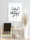 Poster Frame In Living Room Mockup Psd