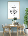 Poster Frame In Living Room Mockup Psd