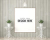 Poster Frame In Living Room Psd Mockup Psd