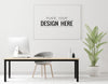 Poster Frame In Living Room Psd Mockup Psd