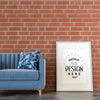 Poster Frame In Living Room Psd Mockup Psd