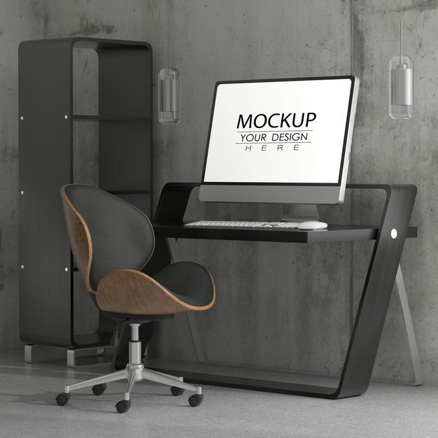 Poster Frame In Living Room Psd Mockup Psd