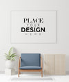 Poster Frame In Living Room Psd Mockup Psd