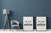 Poster Frame In Living Room Psd Mockup Psd