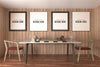 Poster Frame In Living Room Psd Mockup Psd