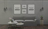 Poster Frame In Living Room Psd Mockup Psd