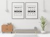 Poster Frame In Living Room Psd Mockup Psd