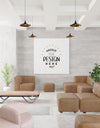 Poster Frame In Living Room Psd Mockup Psd