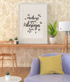 Poster Frame In Living Room Psd Mockup Psd