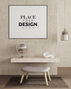 Poster Frame In Living Room Psd Mockup Psd