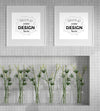 Poster Frame In Living Room Psd Mockup Psd