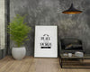 Poster Frame In Living Room Psd Mockup Psd