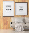 Poster Frame In Living Room Psd Mockup Psd