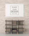 Poster Frame In Living Room Psd Mockup Psd