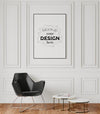 Poster Frame In Living Room Psd Mockup Psd