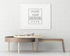 Poster Frame In Living Room Psd Mockup Psd