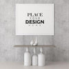 Poster Frame In Living Room Psd Mockup Psd